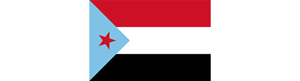 Drapeau du Yémen du Sud, officiellement la République démocratique populaire du Yémen (arabe : جمهورية اليمن الديمقراطية الشعبية Jumhūriyyat al-Yaman ad-Dīmuqrāţīyah ash-Sha'bīyah)