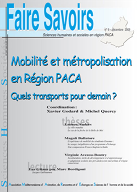 Faire Savoirs. Sciences humaines et sociales en région PACA