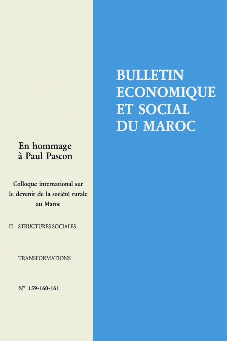 Bulletin économique et social du Maroc (BESM)
