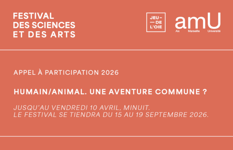 Festival des Sciences et des Arts 2026 : l&rsquo;appel à participation